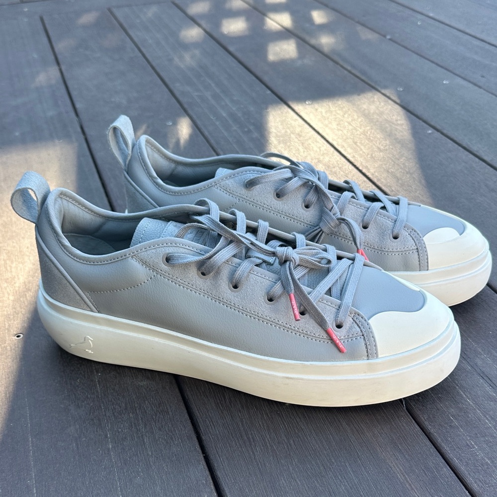 Staple Gray and White Sneakers